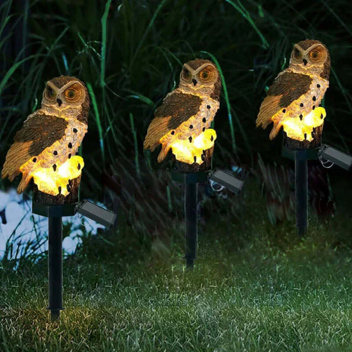 Solar Gartenleuchte Eule - Außen Dekolampe