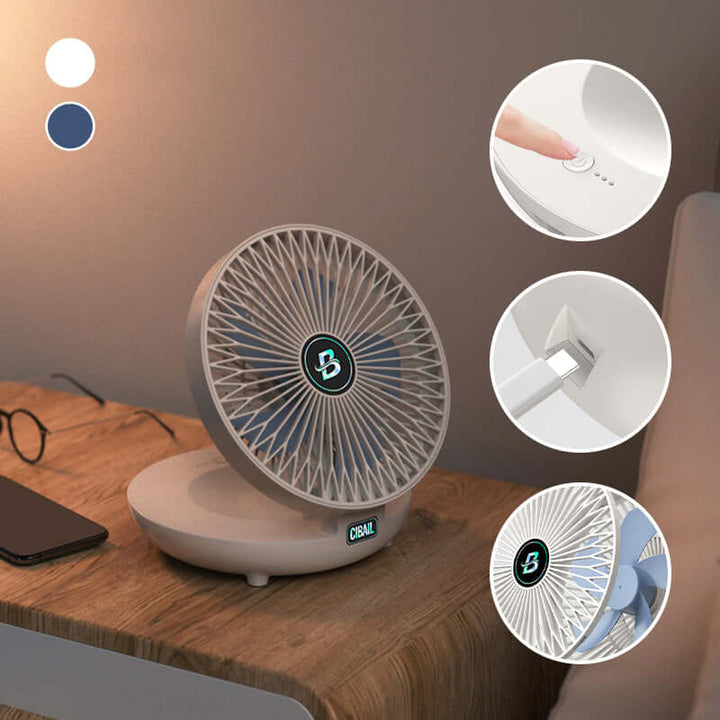 Kleiner Faltbarer Ventilator, USB, 3 Geschwindigkeiten