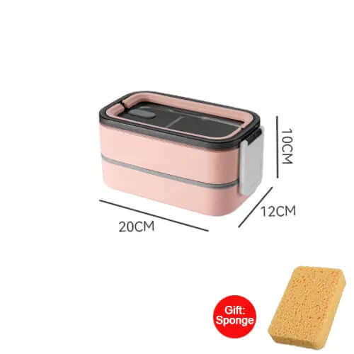 2-Schichtige Edelstahl Bento Lunchbox