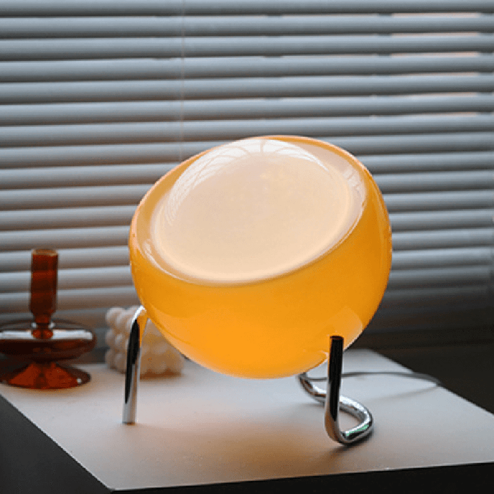 Retro Glas Tischlampe - Stimmungsvolle Beleuchtung