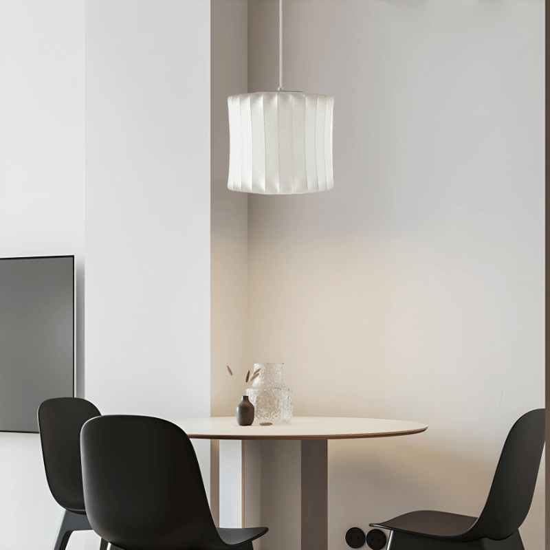 Lampe à suspension moderne design en demi-bois