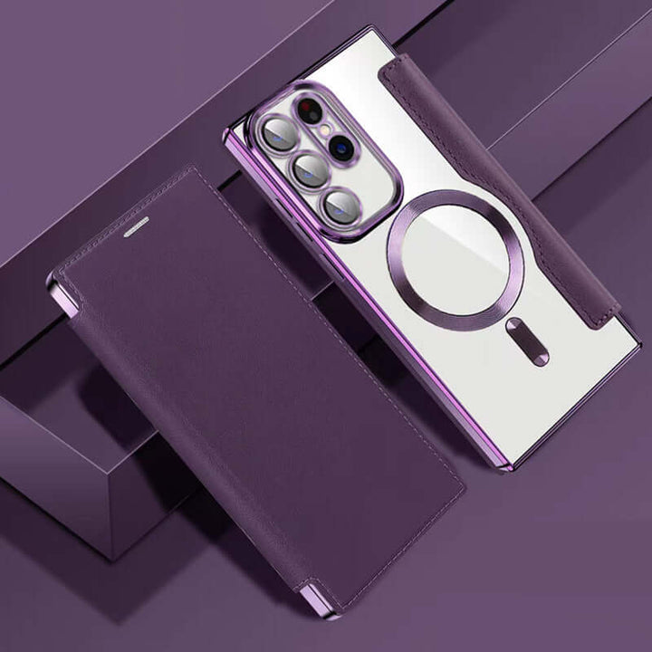 Étui de téléphone en cuir avec fente pour carte