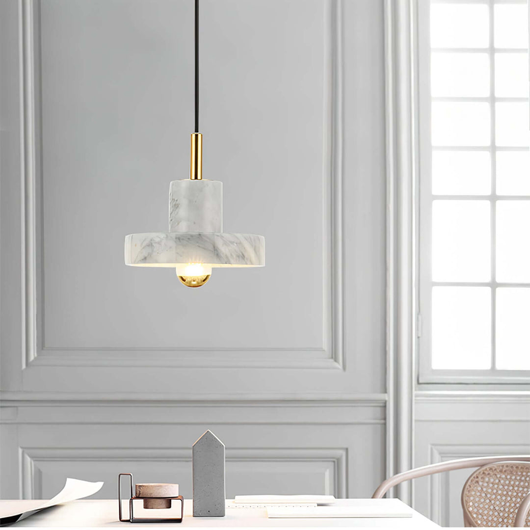 Marmor Hängeleuchte mit integrierter LED