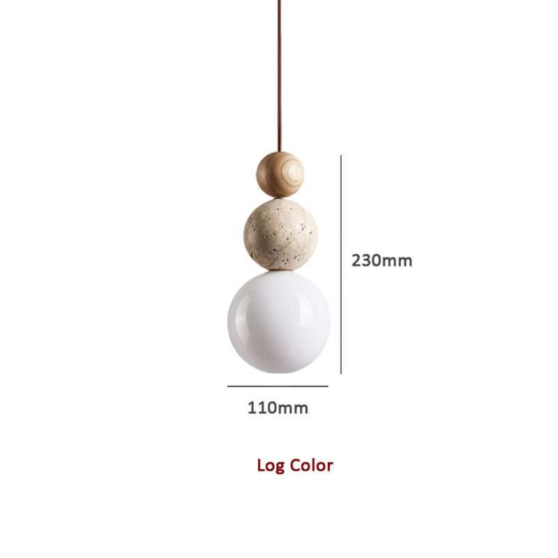 Suspension moderne en travertin
