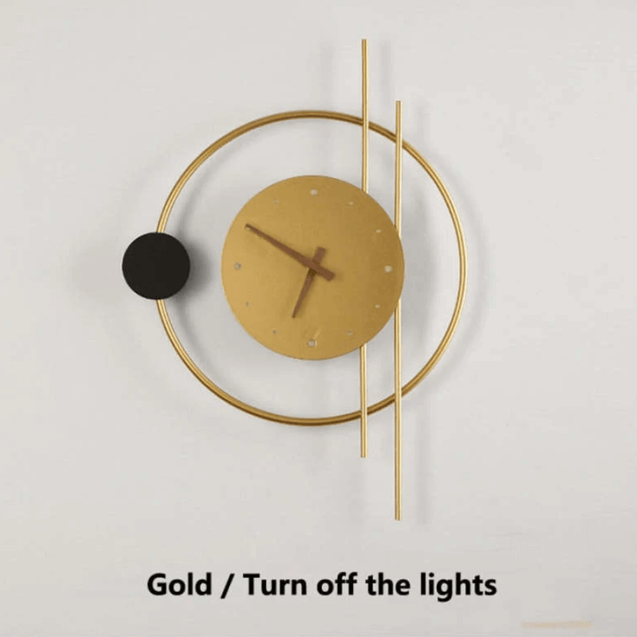 Horloge murale LED avec éclairage, design moderne