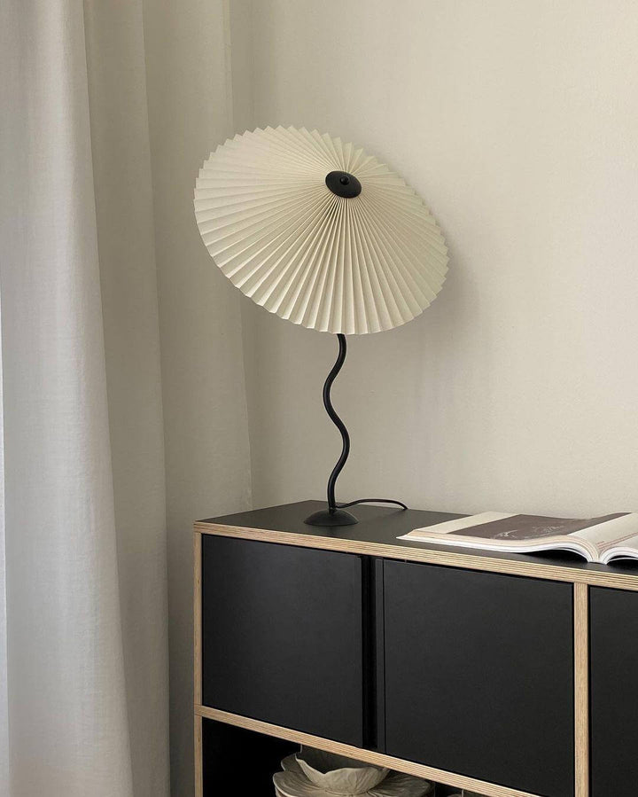 Designer Tischlampe Metall Modern Wellenförmig