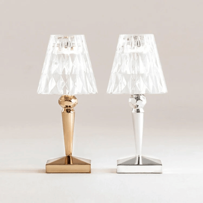 Kristall-Tischleuchte, Elegant & Modern