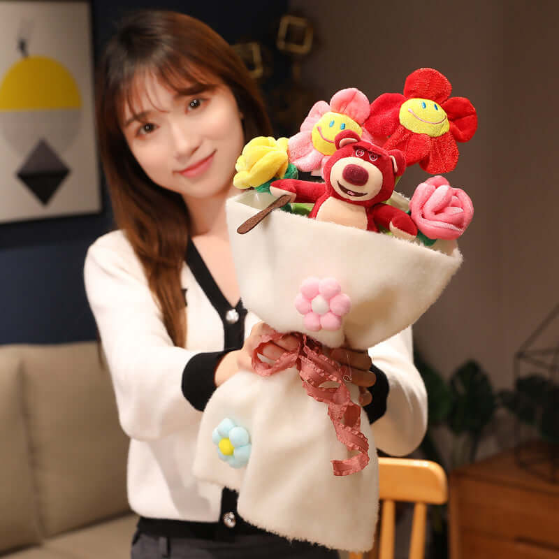 Kuscheltier-Geschenkstrauß: Weiches Plüsch-Bouquet