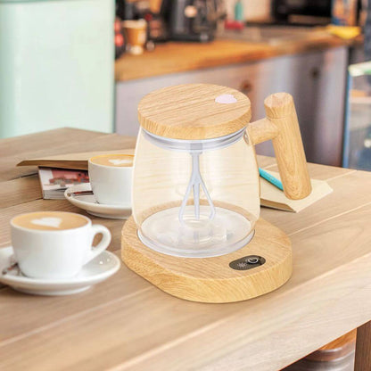 Mixeur à main en bois - Mixeur à smoothie 2 en 1