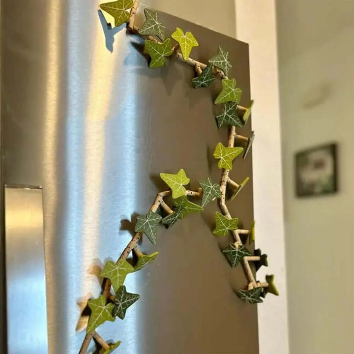 Aimant de réfrigérateur motif lierre - décoratif et pratique