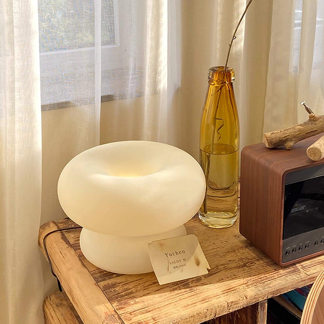 Lampe de table Donut design moderne éclairage intérieur LED