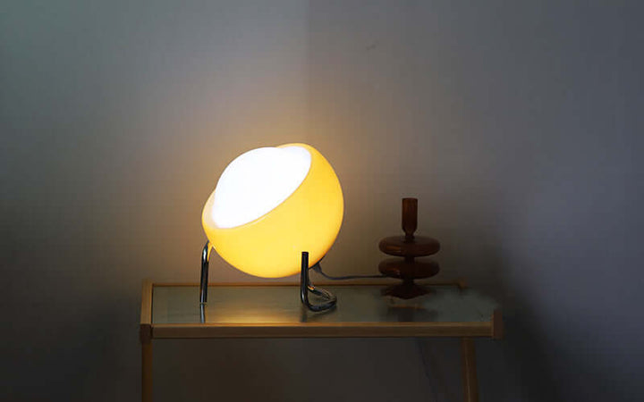 Retro Glas Tischlampe - Stimmungsvolle Beleuchtung