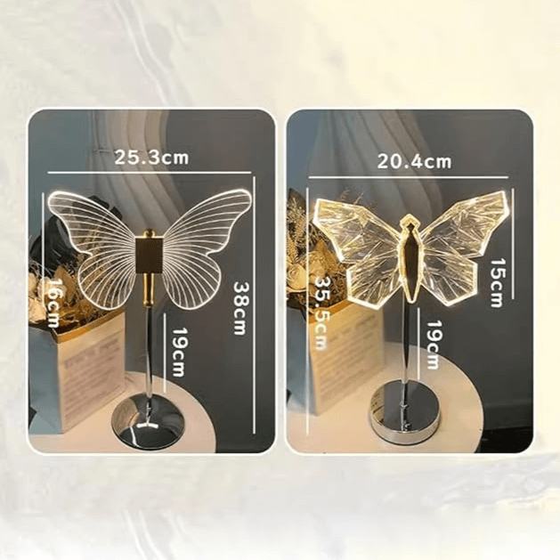 Dekorative Schmetterling Tischlampe mit LED