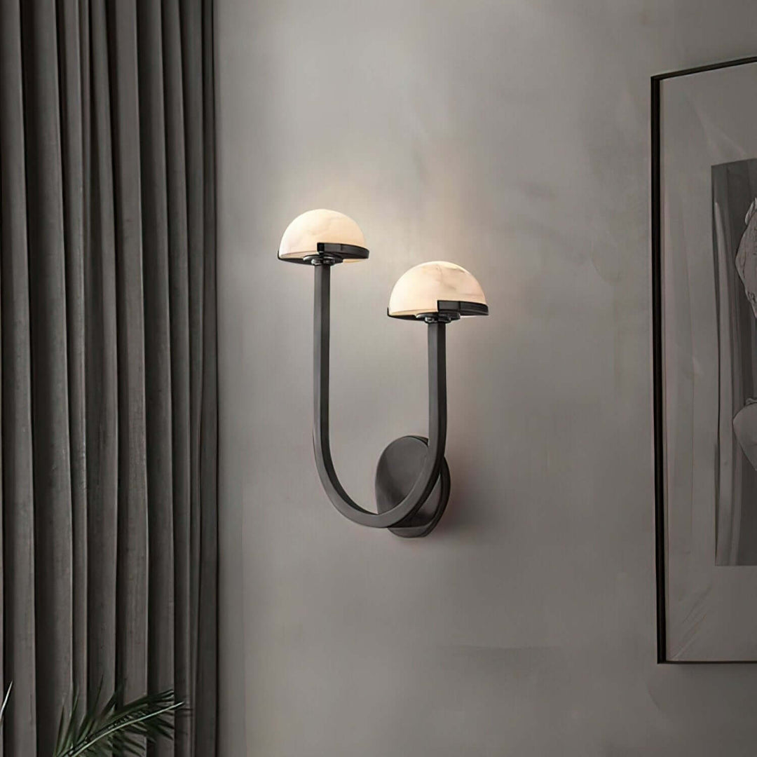 Pilz Alabaster Wandleuchte, Modernes Design