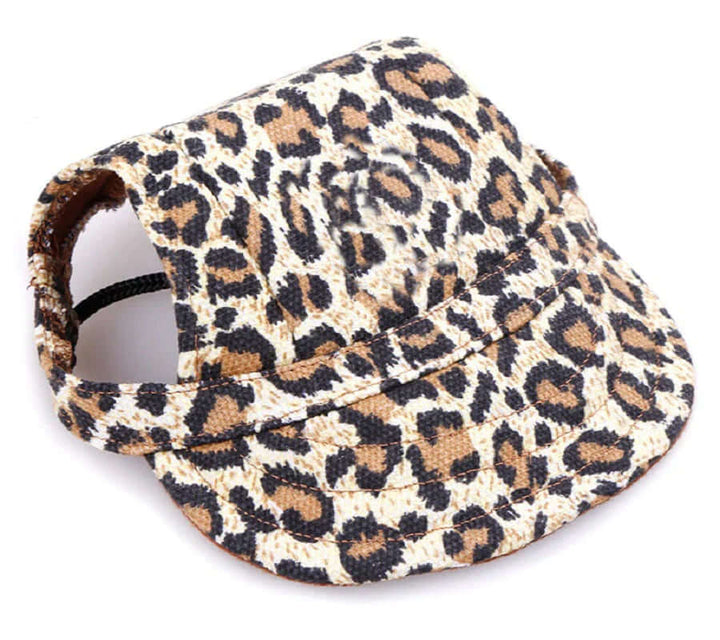Casquette pour chien avec trous pour les oreilles et mentonnière