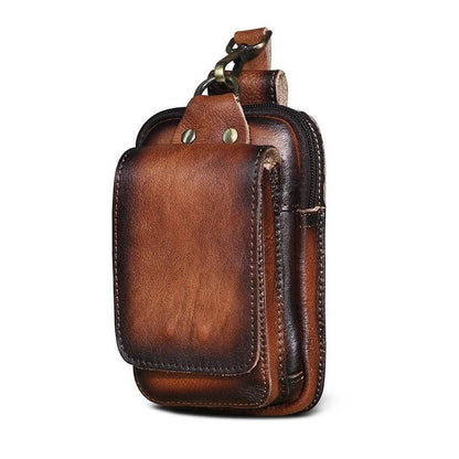 Sac banane en cuir pour homme