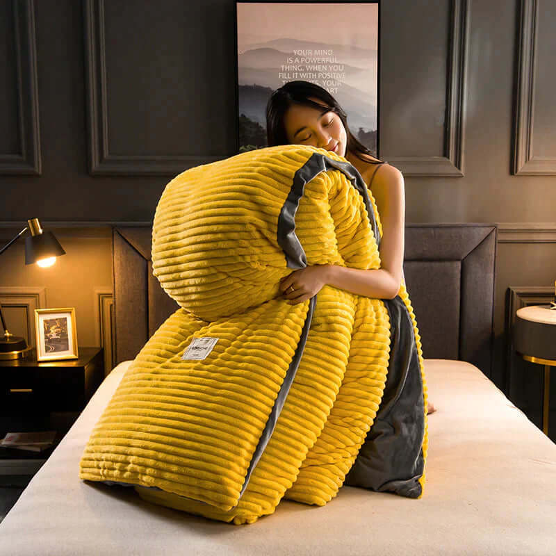 Samt-Fleece Bettbezug für luxuriösen Schlafkomfort