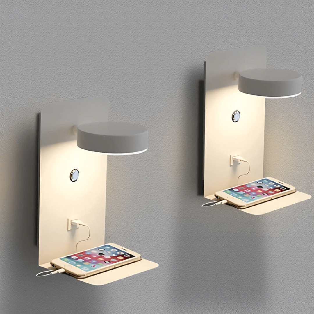 LED Wandlampe mit USB Ladeanschluss