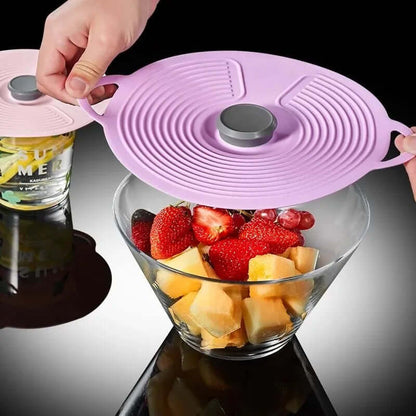 Couvercle à ventouse en silicone - hermétique et réutilisable