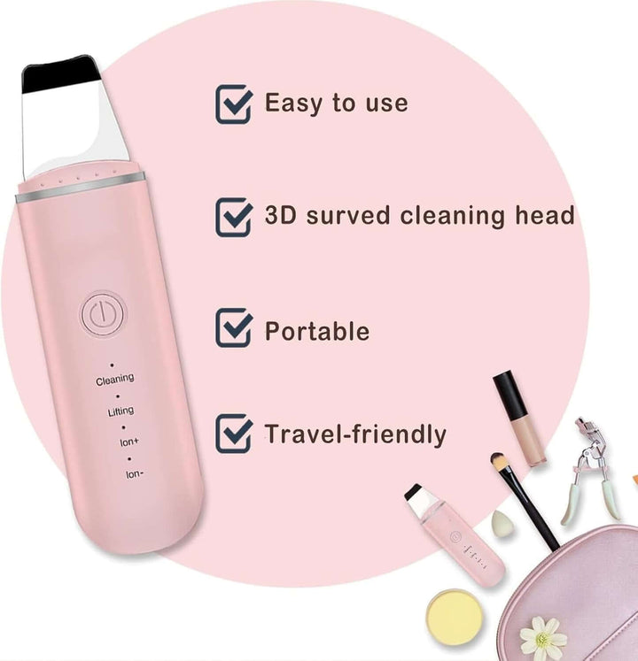 Nettoyeur de peau à ultrasons, nettoyeur de pores, éliminateur de points noirs