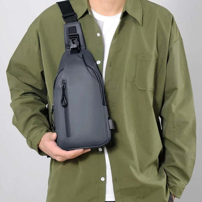 Sac à bandoulière étanche avec USB