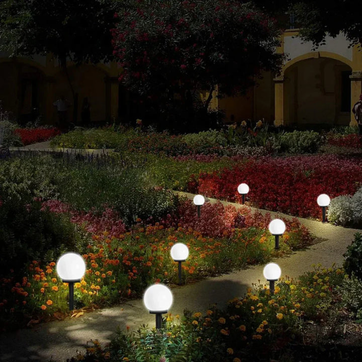 "3er Set LED Solarleuchten wasserdicht, modern, energiesparend, ideal für Gartenbeleuchtung und umweltfreundlich"