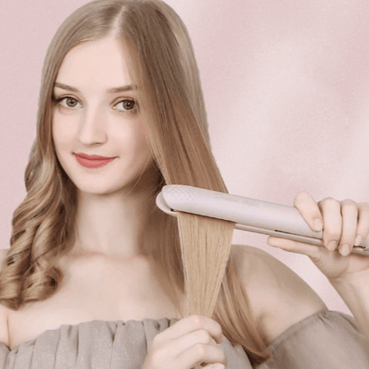 Fer à friser et lisseur 2 en 1 pour une coiffure polyvalente
