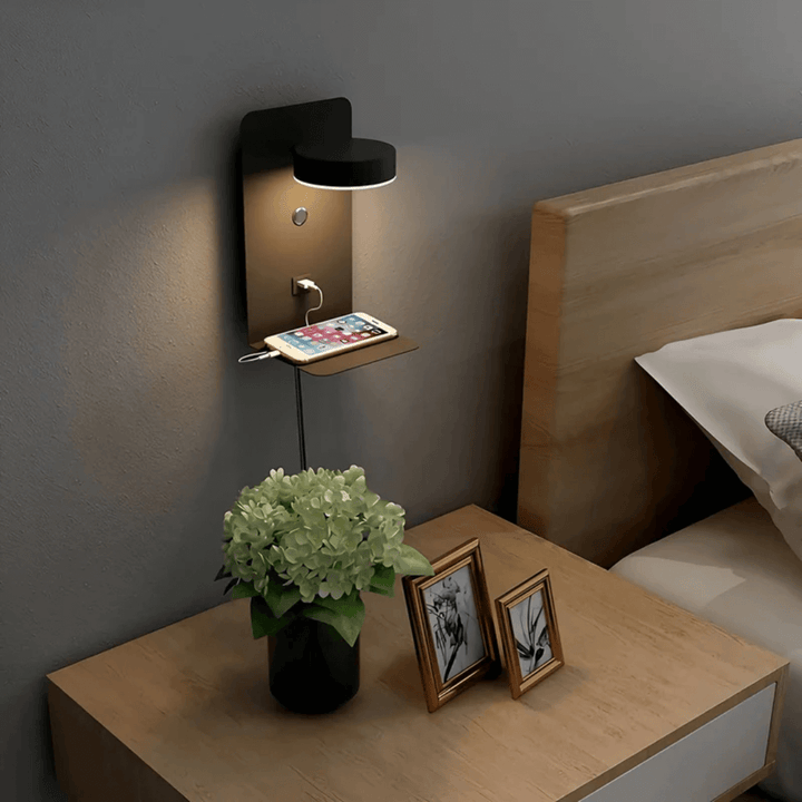 LED Wandlampe mit USB Ladeanschluss