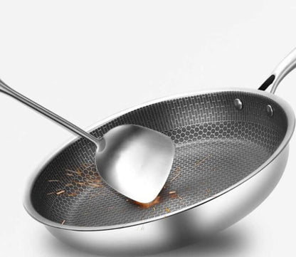 Antihaft-Bratpfanne 28cm - Edelstahl Induktion - Kratzfest