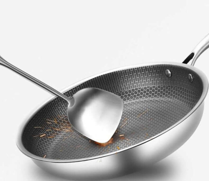 Antihaft-Bratpfanne 28cm - Edelstahl Induktion - Kratzfest