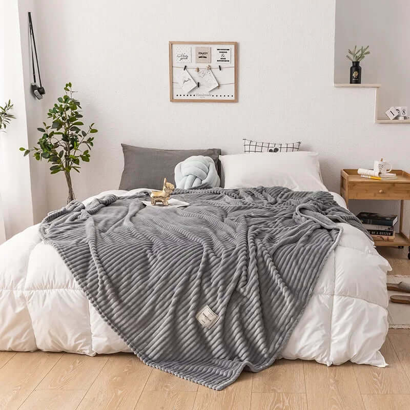 Couverture d'automne en flanelle douillette pour des nuits chaudes