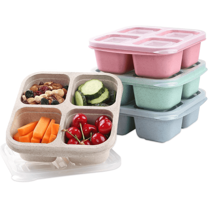 4-Fach Bento-Box Meal-Prep-Behälter