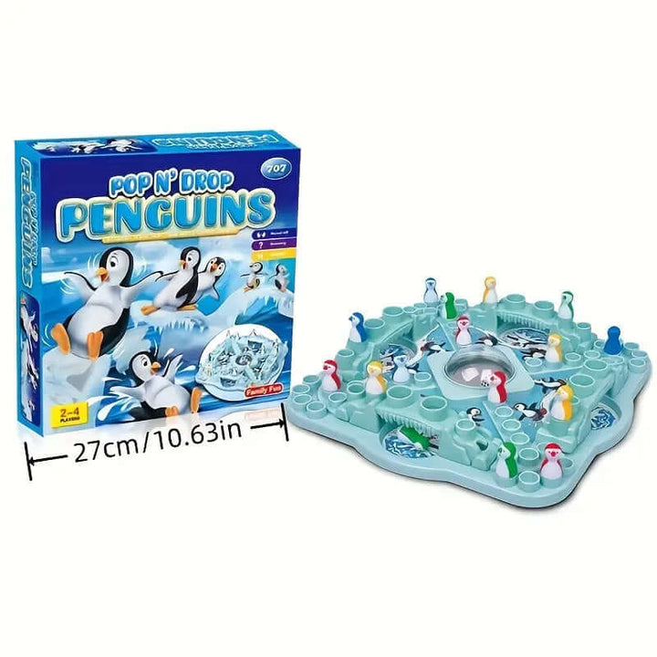 Pinguin-Rutschpartie: Brettspiel für Familien