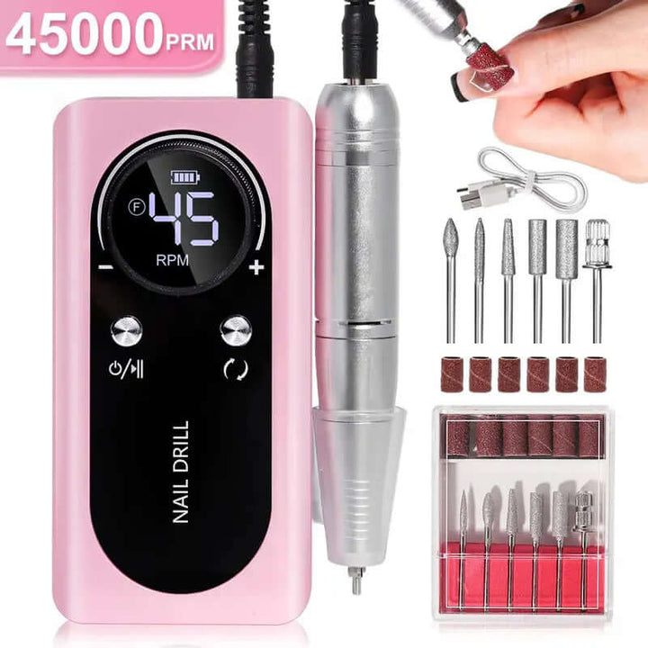 Tragbares Maniküre-Set mit Elektro-Nagelfeile
