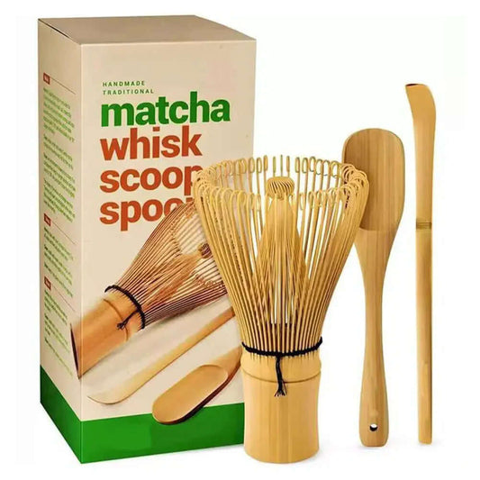 Ensemble de matcha japonais - Fouet et bol en bambou