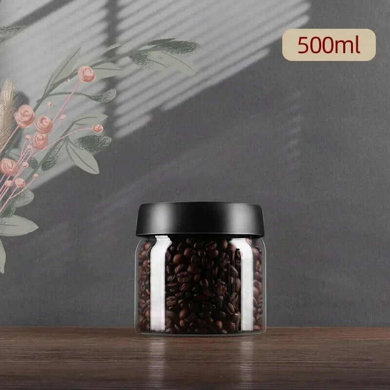 Glas-Kaffeebohnenbehälter mit Aromaschutz