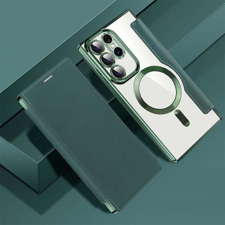 Étui de téléphone en cuir avec fente pour carte