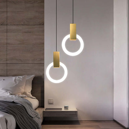 Moderne LED Ring Pendelleuchte
