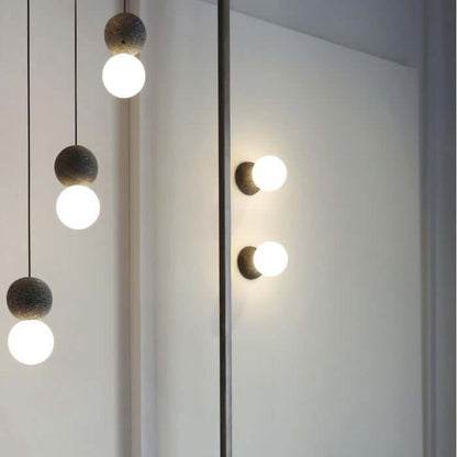 Hängeleuchte Zement & Glas Designleuchte