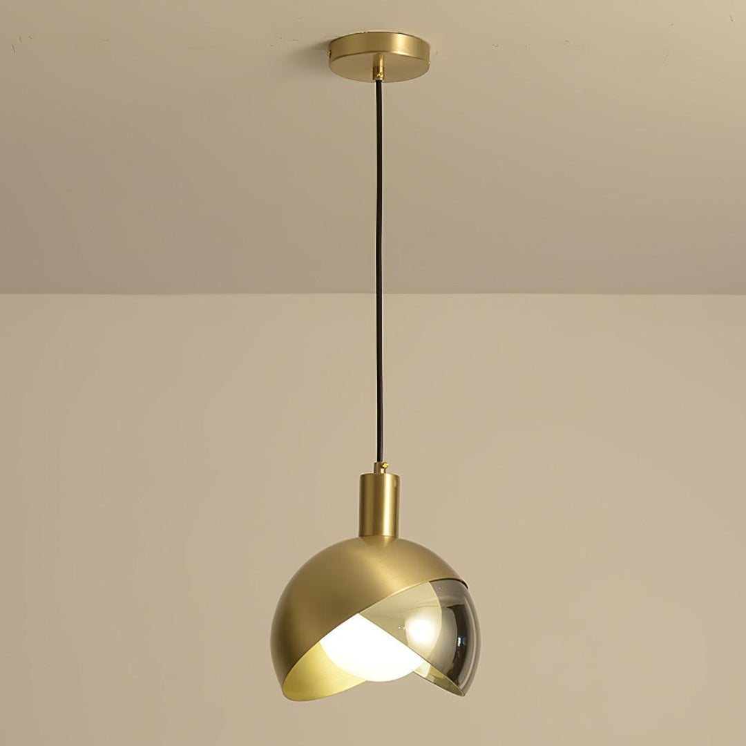 Elegante Pendelleuchte - Glas Metall Design