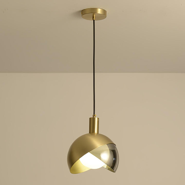 Elegante Pendelleuchte - Glas Metall Design