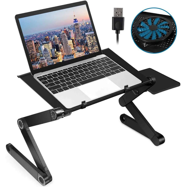 Support ergonomique pour ordinateur portable à 360° - réglable en hauteur
