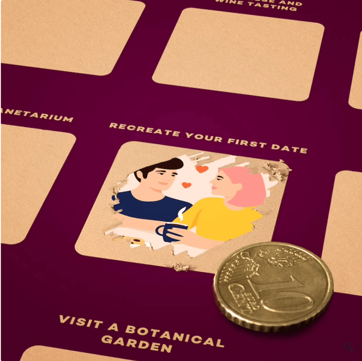 Paarkalender: 100 Date Ideen zum Freirubbeln