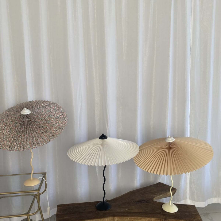 Designer Tischlampe Metall Modern Wellenförmig