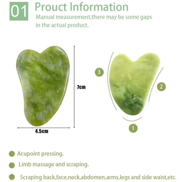Gesichtsroller & Gua Sha Set - Für strahlende Haut