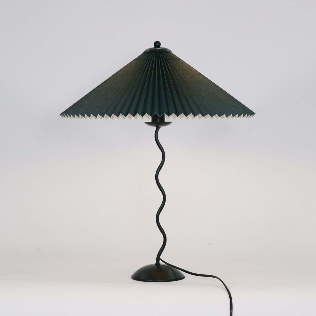 Designer Tischlampe Metall Modern Wellenförmig