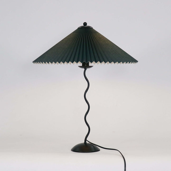 Designer Tischlampe Metall Modern Wellenförmig