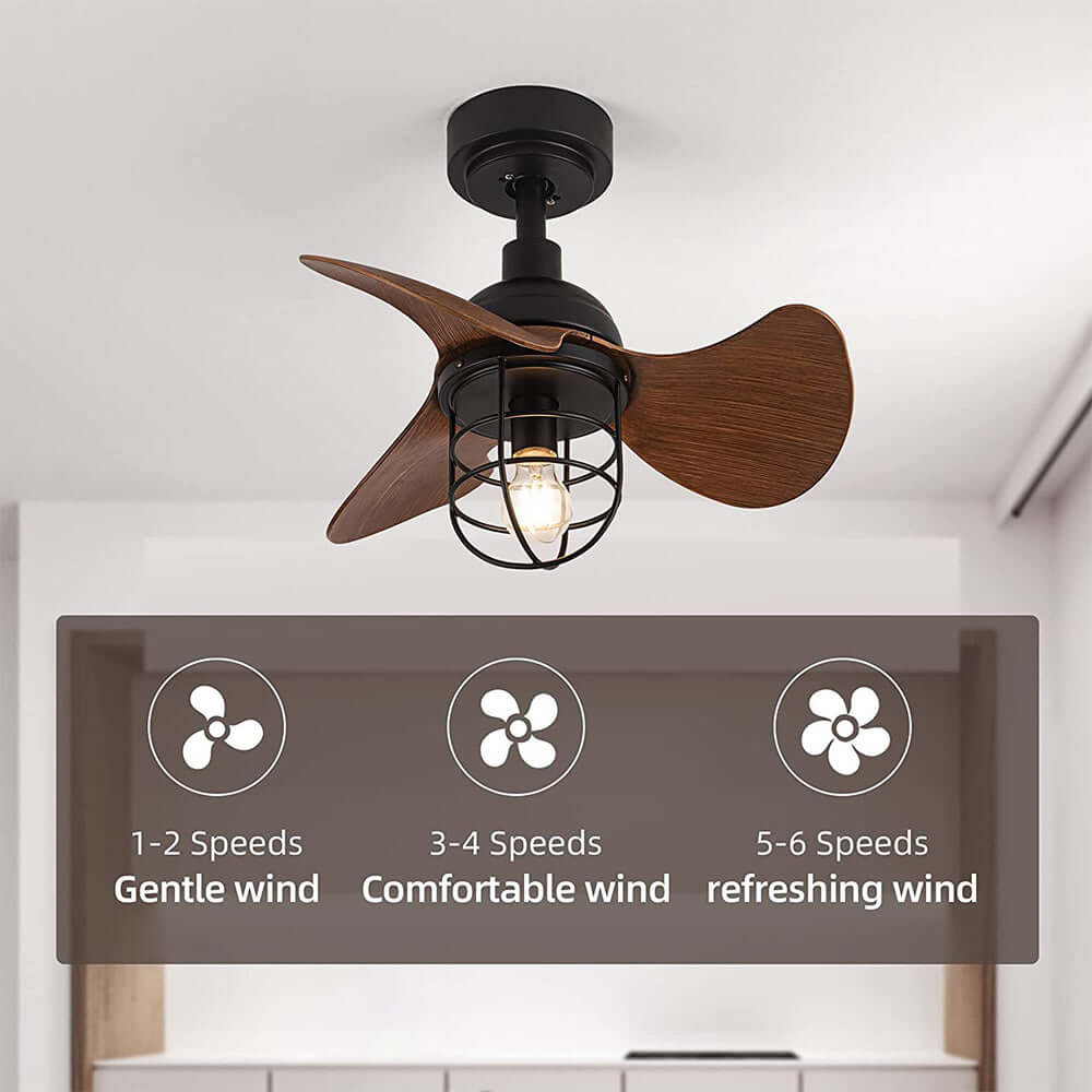 Moderner Deckenventilator mit Beleuchtung