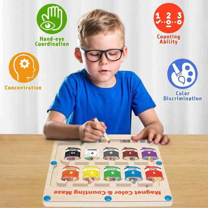Farbenfrohes Magnetisches Zählspiel für Kinder