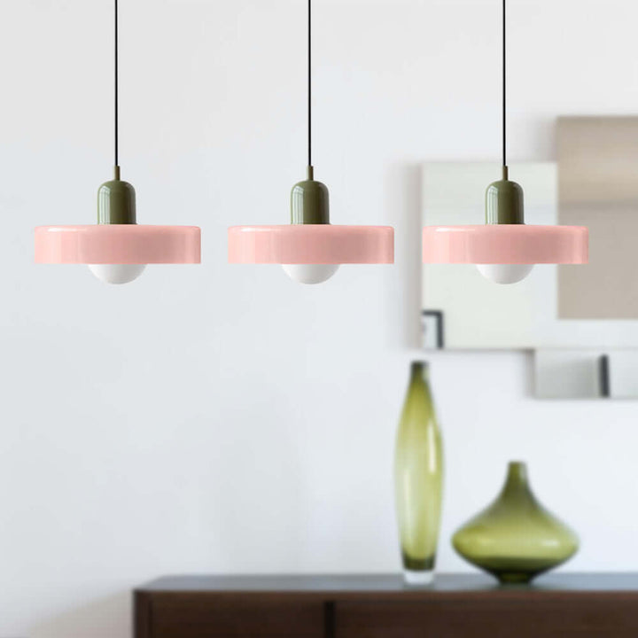 Lampe suspendue Bauhaus à 3 têtes